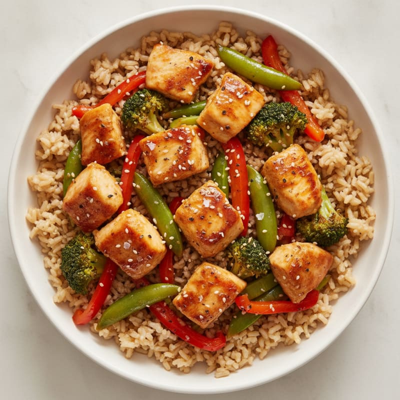 Teriyaki Chicken with Sesame Vegetables