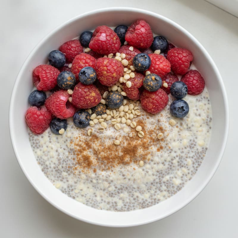 Berry Chia Seed Pudding Parfait