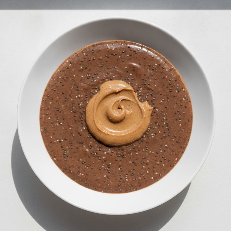 Silky Chocolate Protein Pudding with Chia Seeds