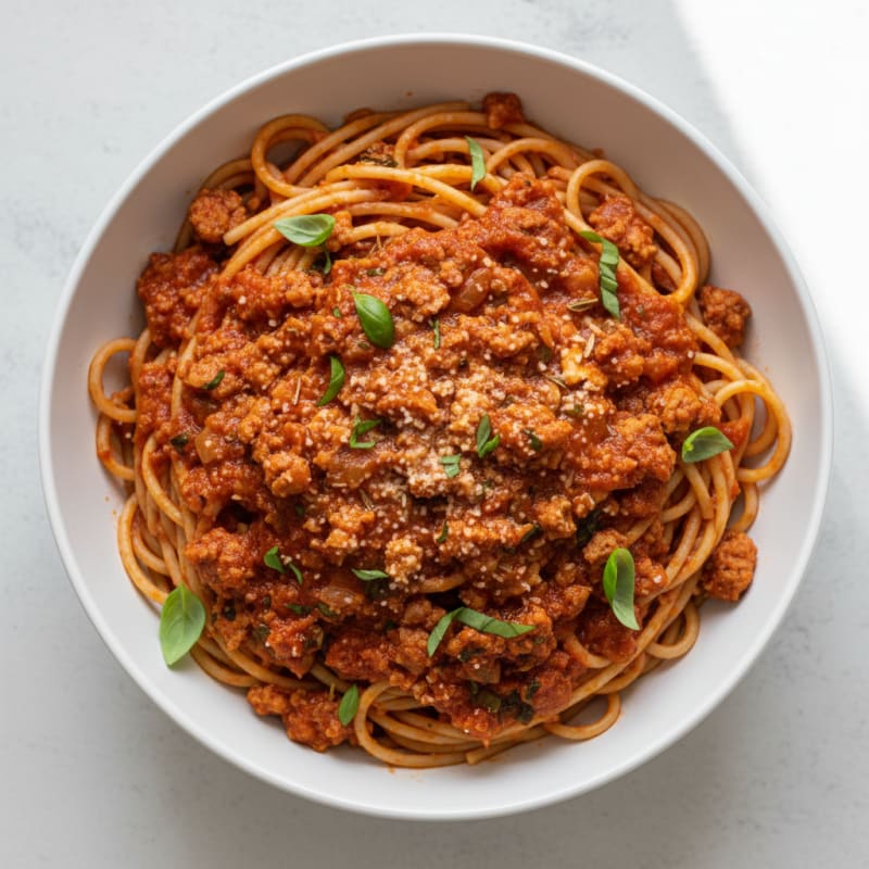 Classic Spaghetti with Rich Marinara