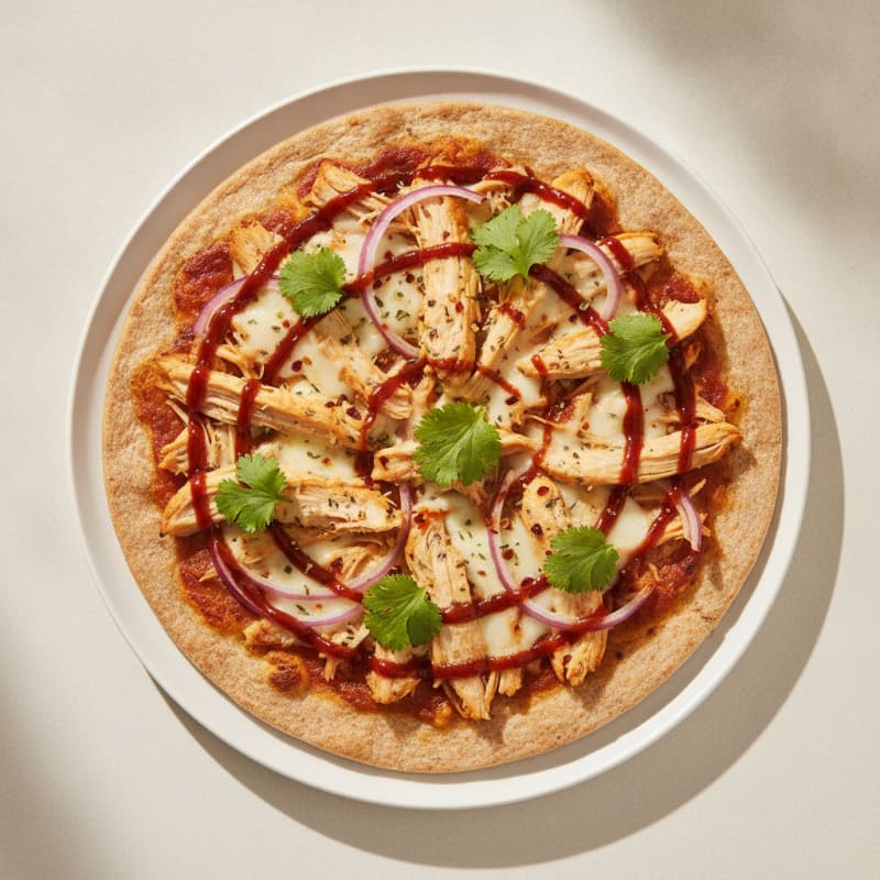 High-Protein BBQ Chicken Pizza