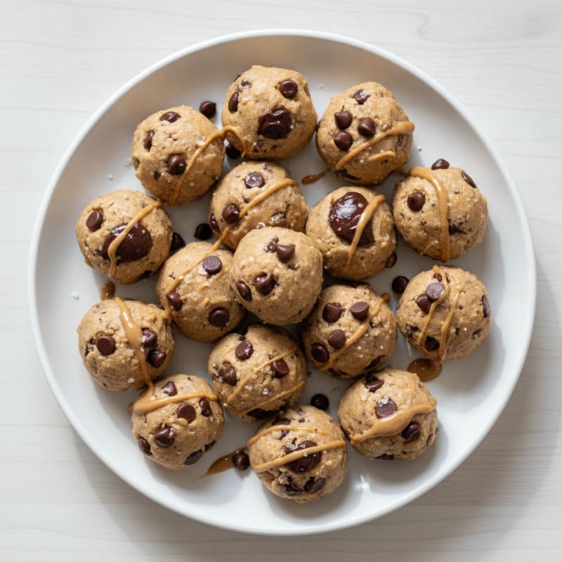 No-Bake Protein Chocolate Chip Cookie Dough Bites