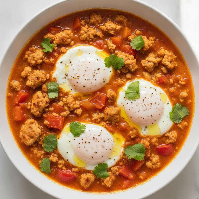 Spiced Tomato and Poached Egg Shakshuka