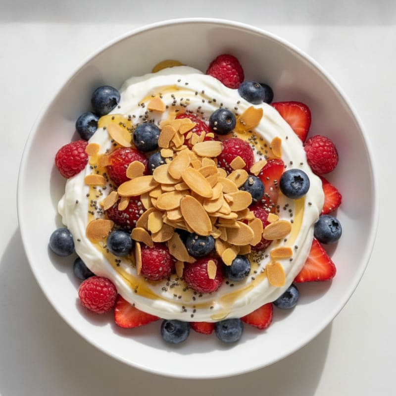 Creamy Greek Yogurt Protein Parfait with Mixed Berries