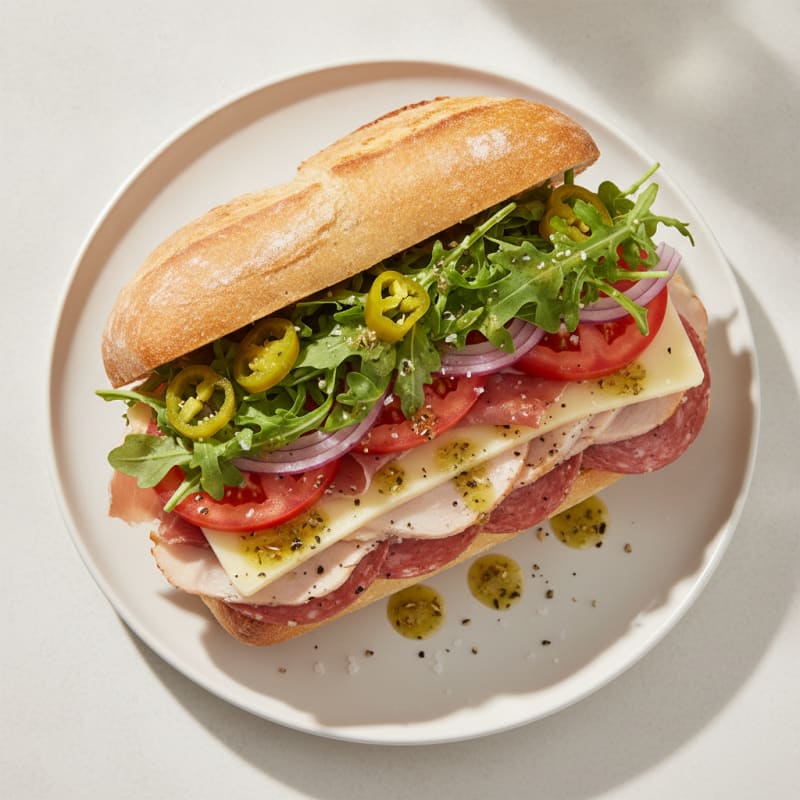 Italian Deli Meat Sandwich