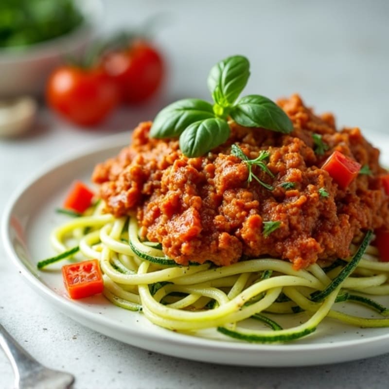 Protein-Packed Turkey Bolognese with Zucchini Noodles