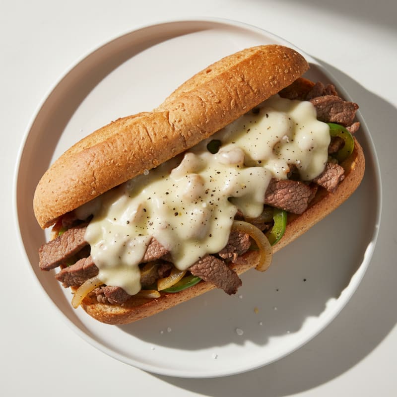 Philly Cheesesteak with Caramelized Onions
