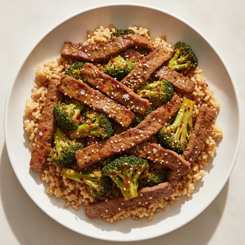 Sesame Beef and Broccoli Stir-Fry