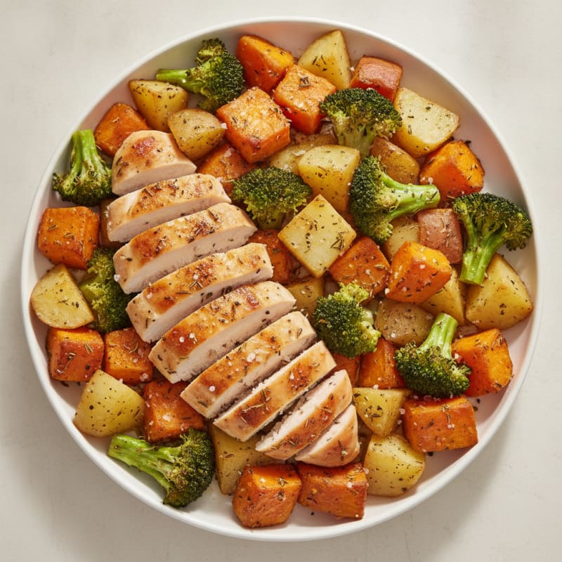 Herb-Roasted Sweet Potato and Potato Bake