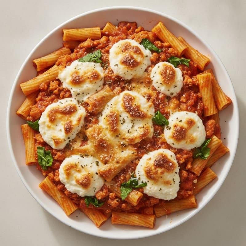 Classic Baked Ziti with Ricotta