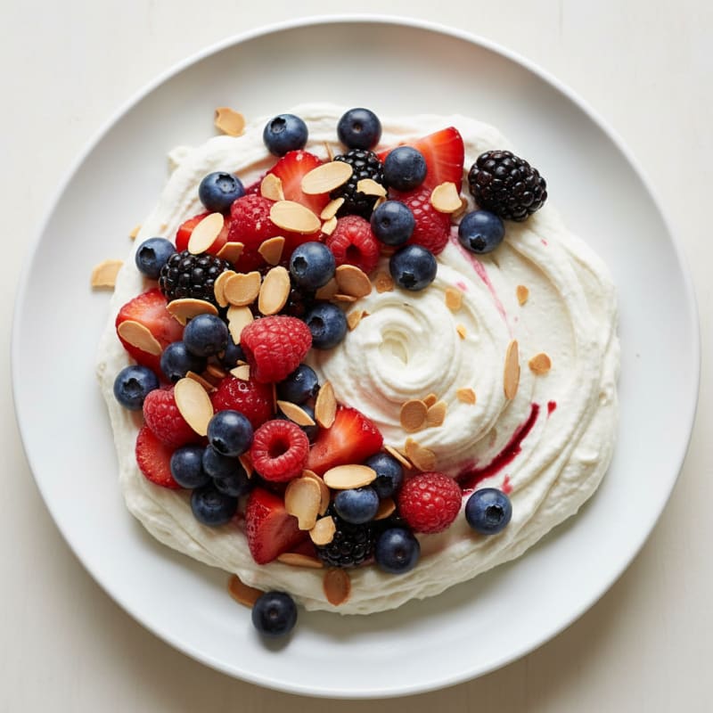 Silky Greek Yogurt Protein Mousse with Berries