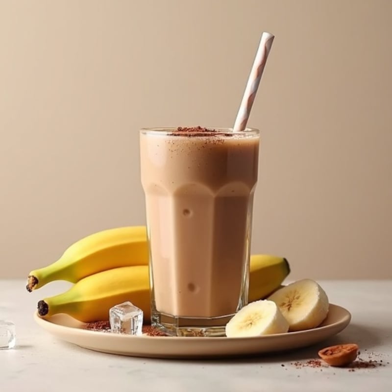 Creamy Peanut Butter Chocolate Protein Smoothie
