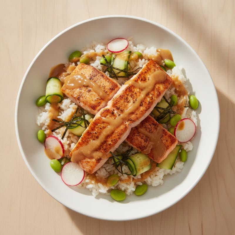 Salmon Sushi Rice Bowl