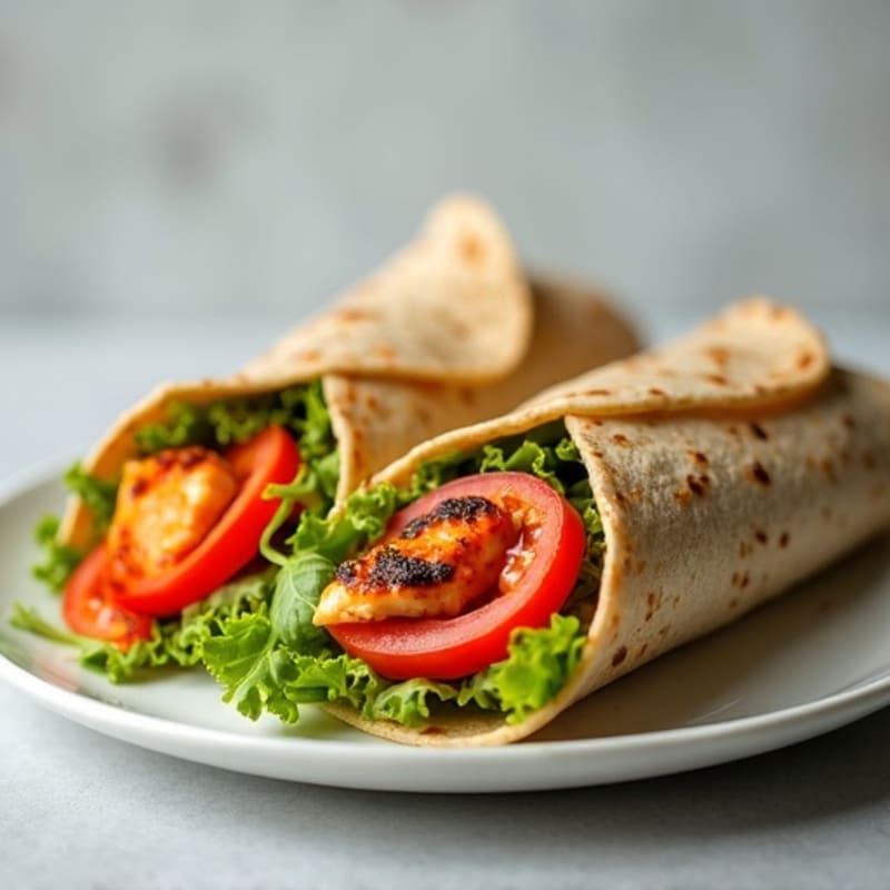 Healthy Buffalo Chicken Wraps