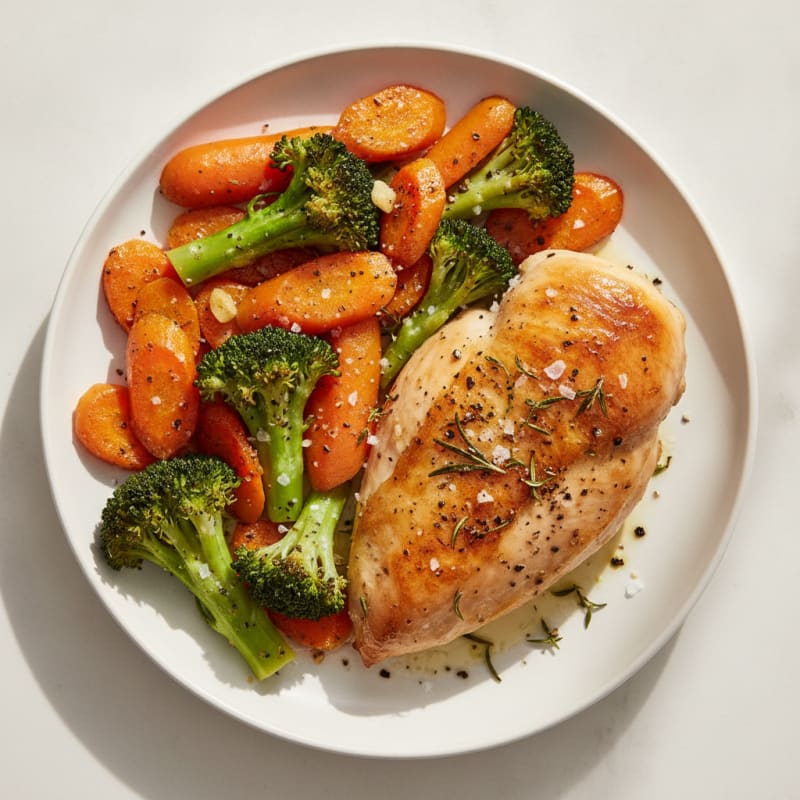 Herb-Roasted Chicken with Roasted Vegetables