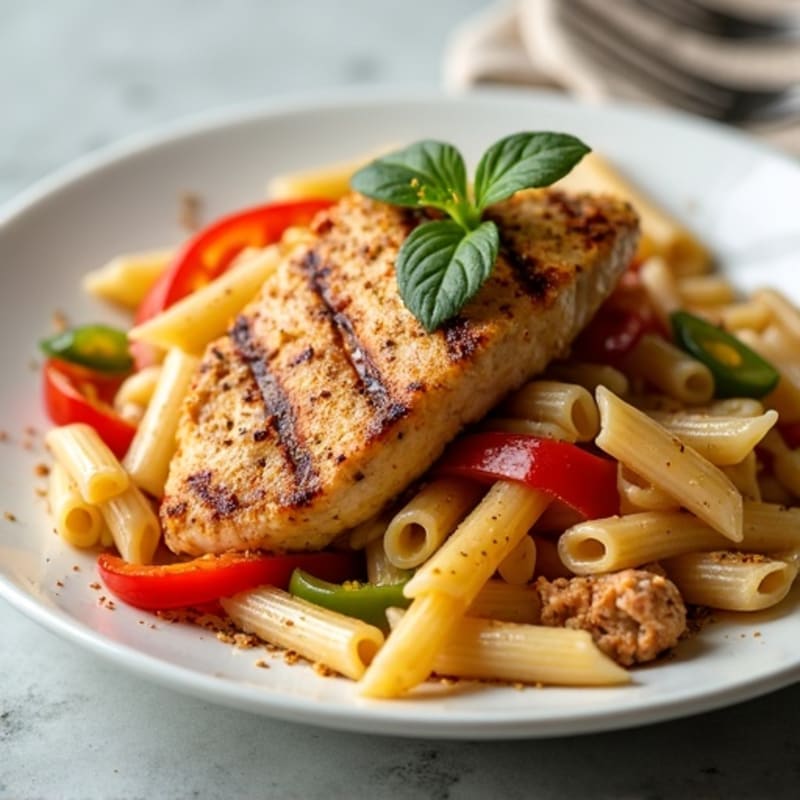 Creamy Cajun Chicken Pasta with Bell Peppers
