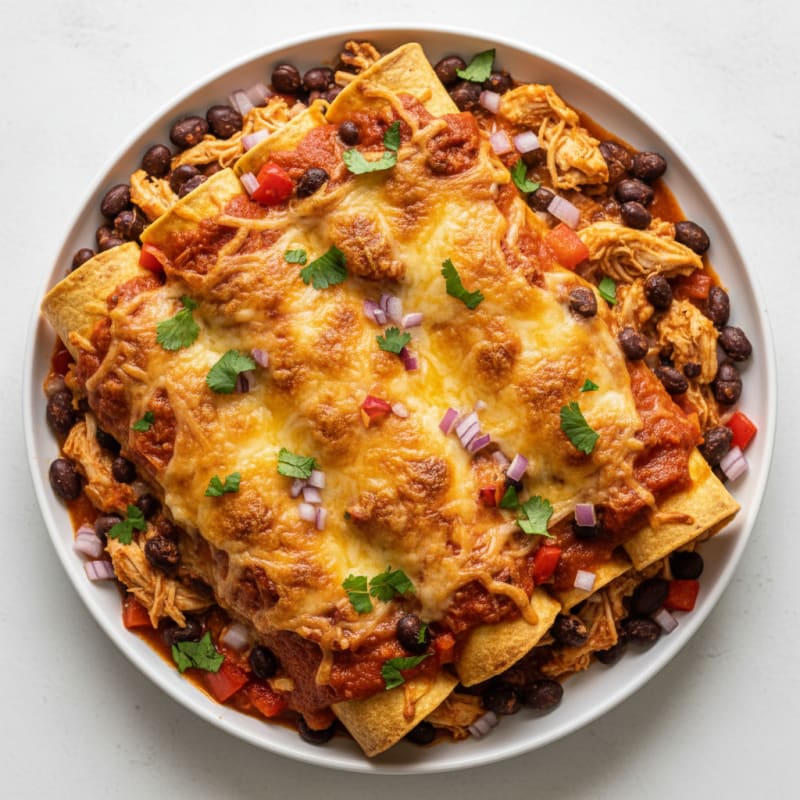 Chicken and Black Bean Enchiladas