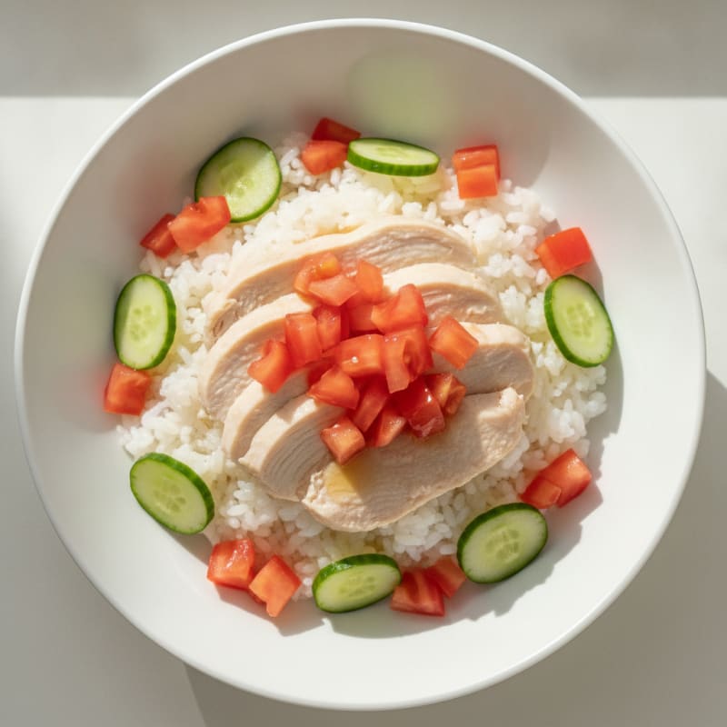 Chicken and Tomato Rice Bowl