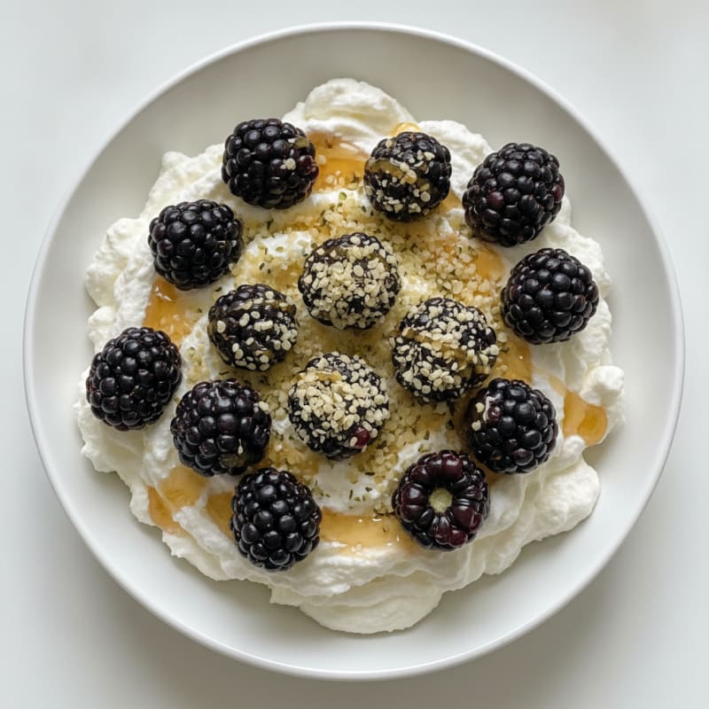 Creamy Greek Yogurt Protein Mousse with Berries