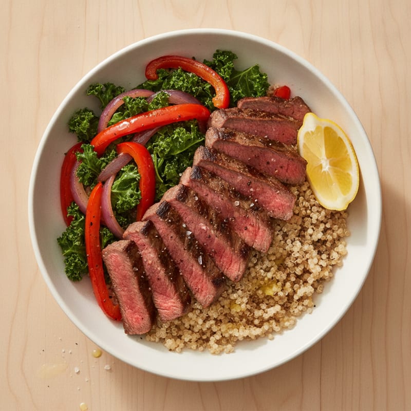 Flank Steak Quinoa Protein Bowl