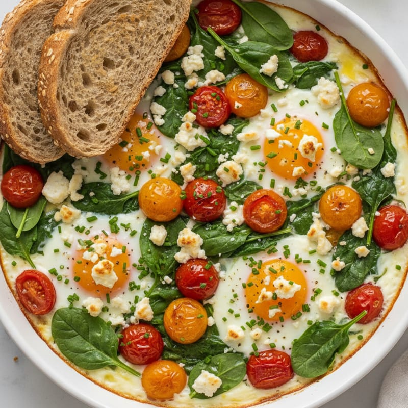 Baked Eggs with Roasted Tomatoes