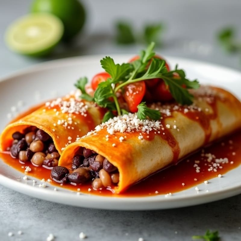 Lean Turkey and Black Bean Enchiladas with Fresh Salsa