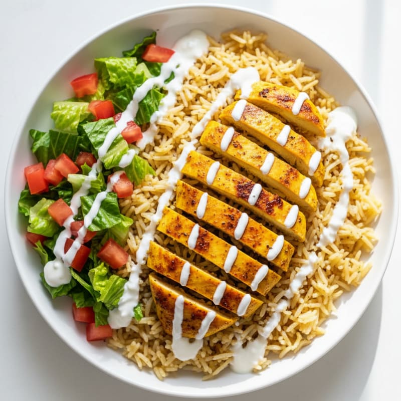 Halal Chicken and Rice Platter