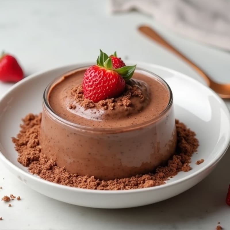 Silky Chocolate Protein Pudding with Greek Yogurt