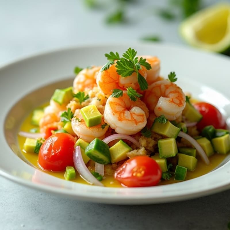 Citrus-Marinated Shrimp and Avocado Ceviche