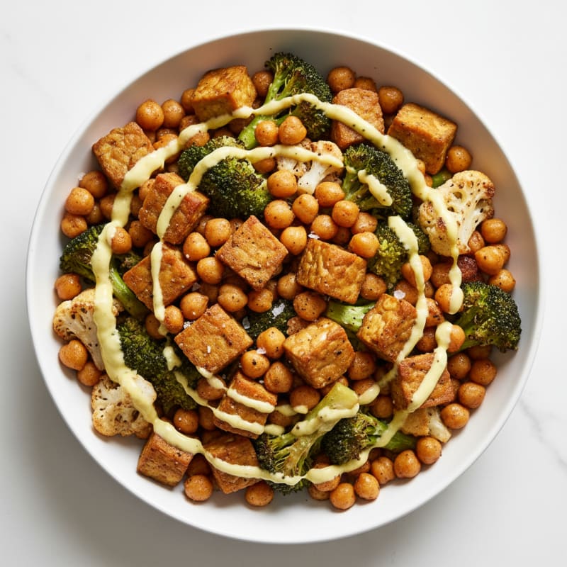 Roasted Vegetable and Chickpea Bowl