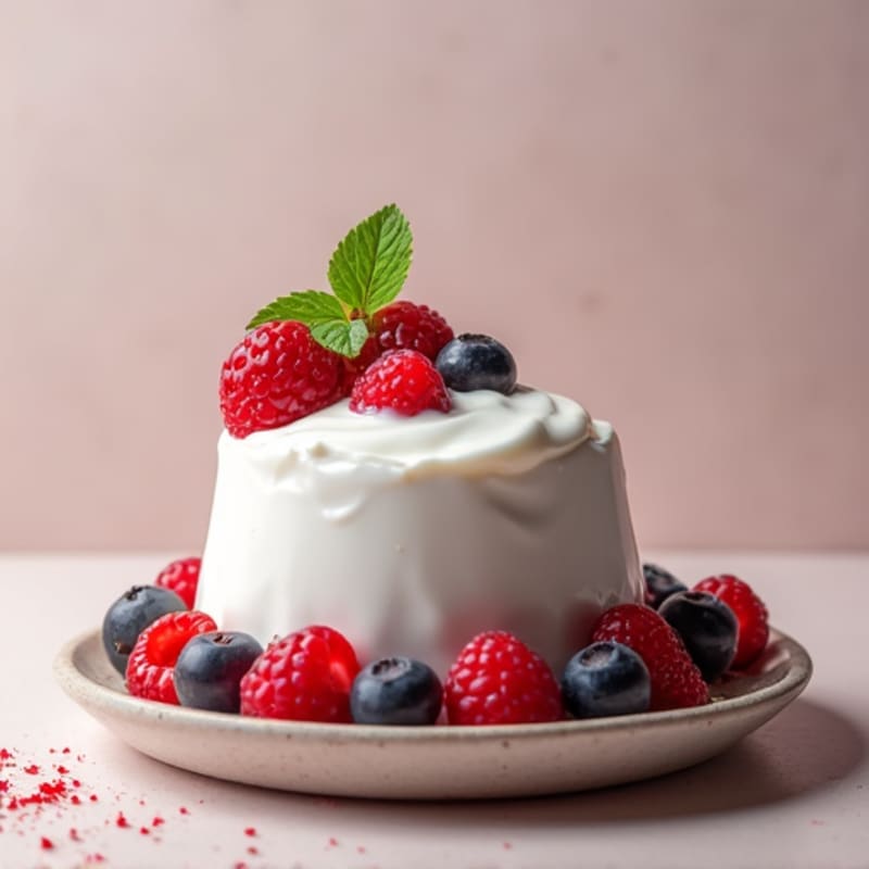 Greek Yogurt with Whey Protein and Berries