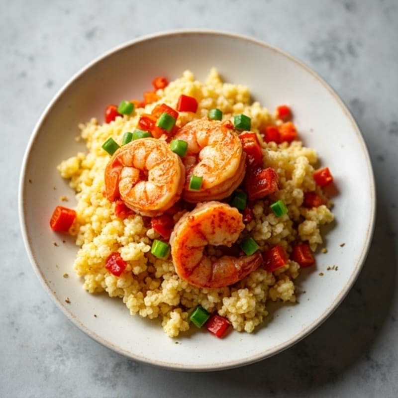 Crispy Cauliflower Rice Kimchi Stir-Fry