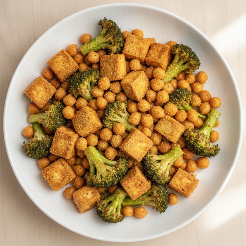 Roasted Vegetable and Chickpea Power Bowl