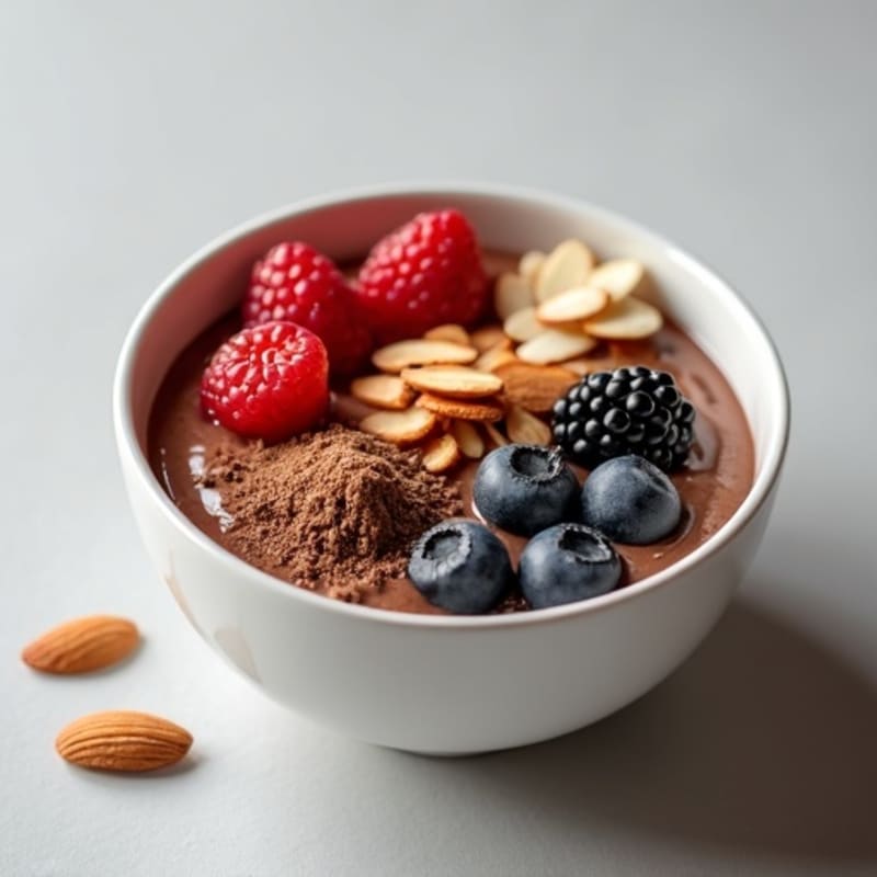 Creamy Chocolate Berry Yogurt Bowl