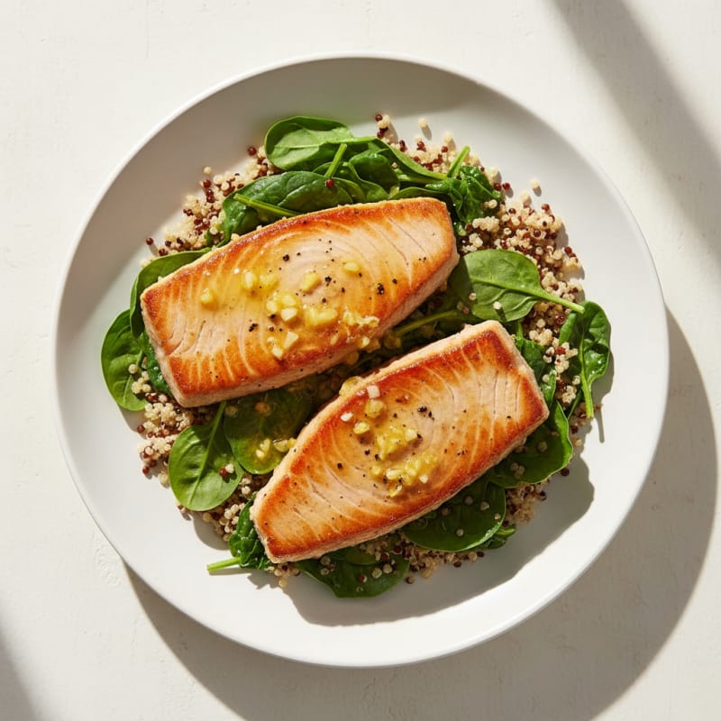 Golden Pan-Seared Tuna with Zesty Lemon