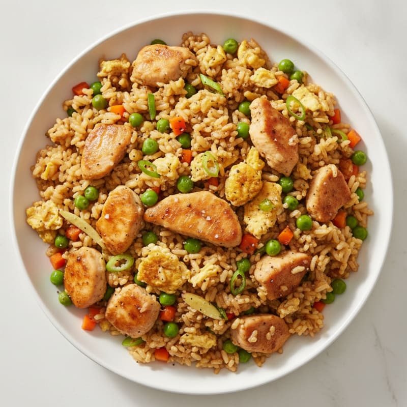 Protein-Packed Chicken and Egg Fried Rice