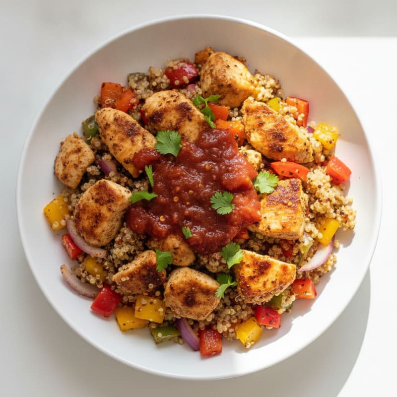 Spicy Chicken and Quinoa Power Bowl