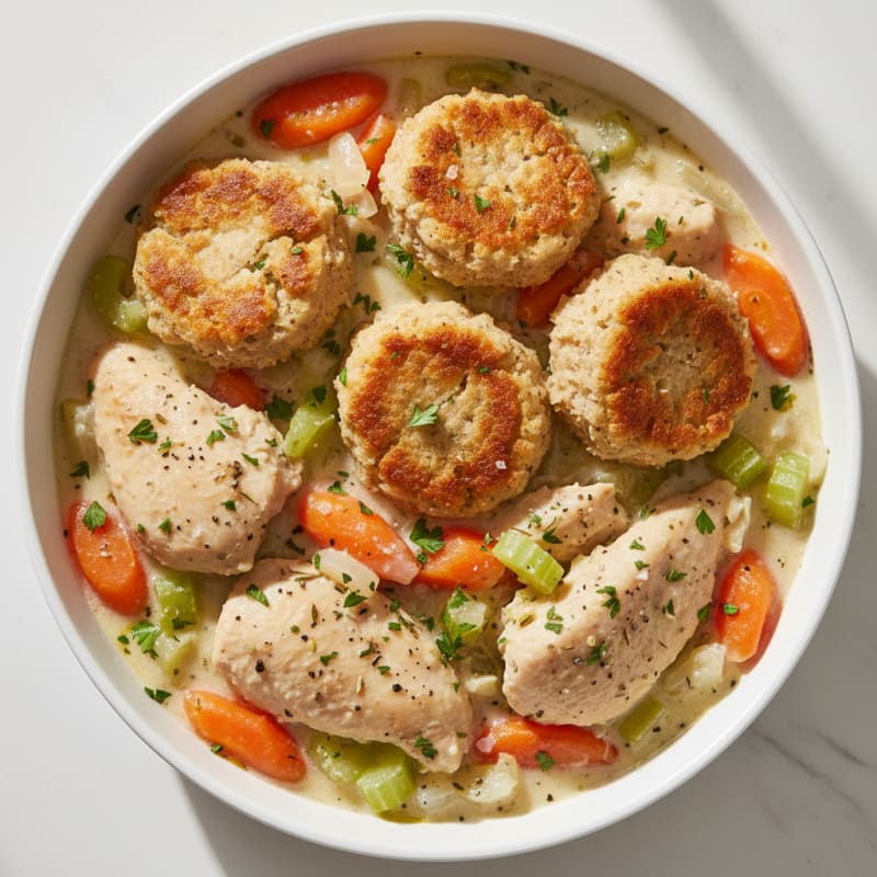 Creamy Herbed Chicken and Dumplings