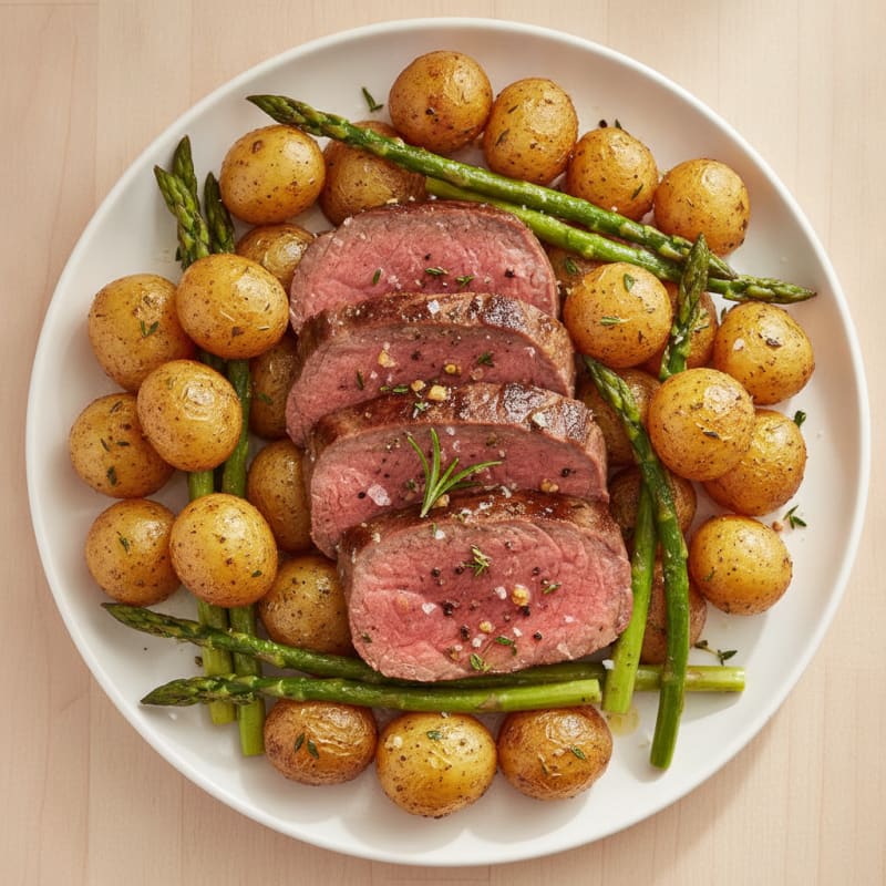 Garlic Herb Roasted Beef Tenderloin