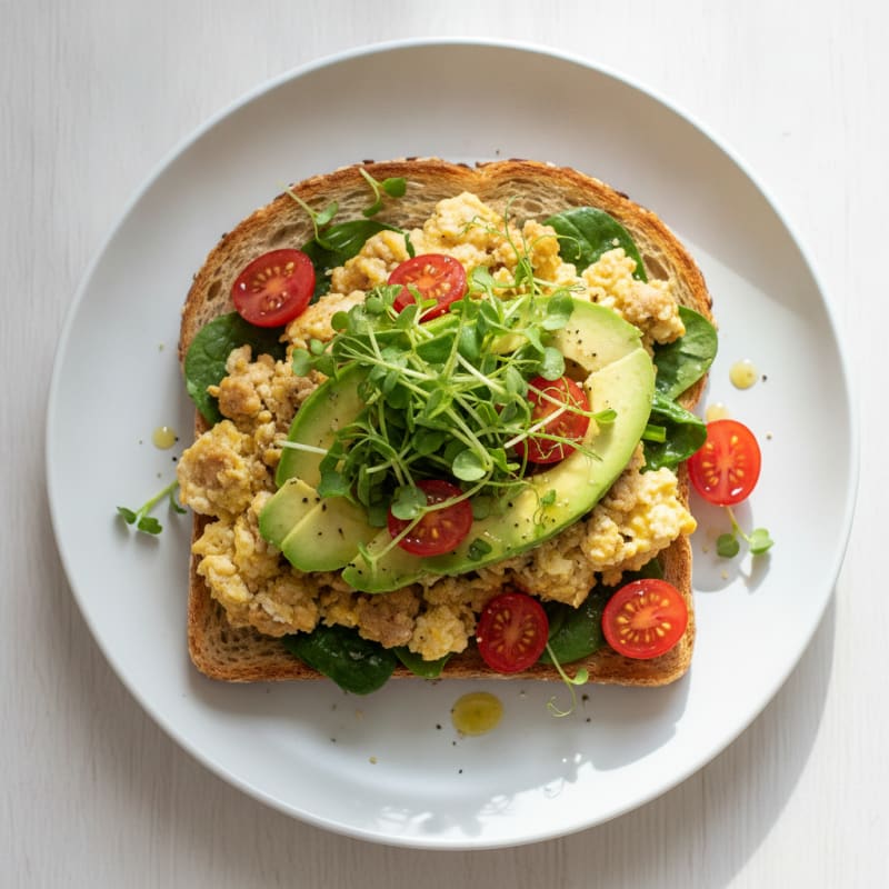 Loaded Savory Protein Breakfast Toast