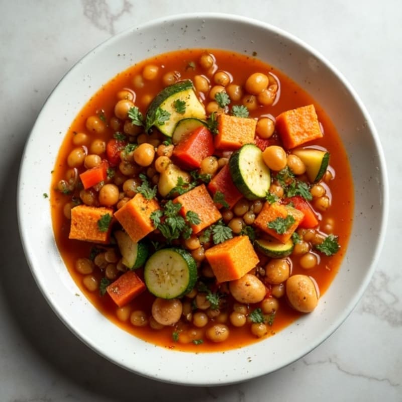 Smoky Lentil and Vegetable Stew with Herbs