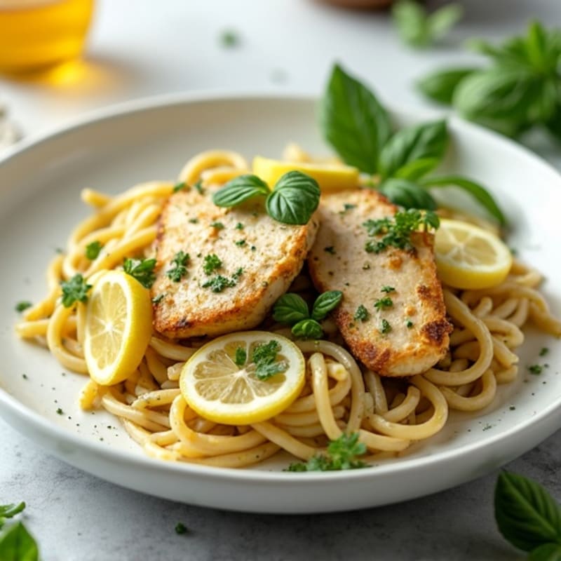 Creamy Pesto Chicken Pasta with Fresh Herbs
