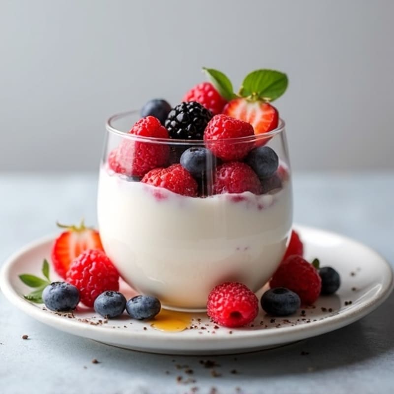 Creamy Greek Yogurt Protein Parfait with Berries