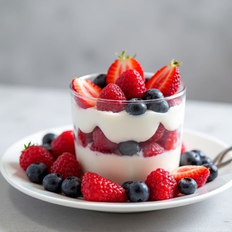 Creamy Greek Yogurt Protein Parfait with Mixed Berries