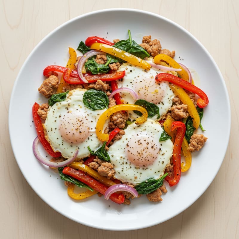 Sheet Pan Eggs with Roasted Vegetables
