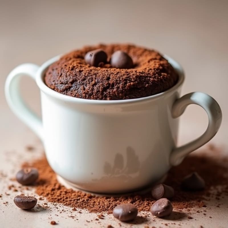 Fluffy Chocolate Protein Mug Cake