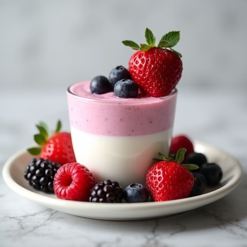Protein-Packed Vanilla Berry Mousse