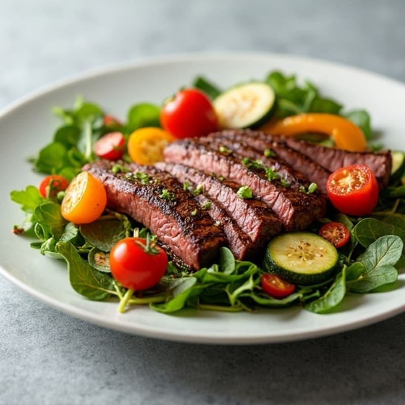 Seared Steak Salad with Roasted Vegetables
