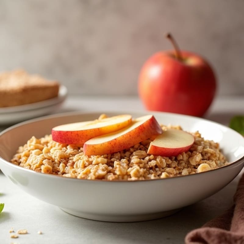 Protein-Packed Cinnamon Apple Steel Cut Oats