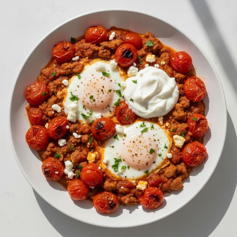 Baked Eggs with Roasted Tomatoes